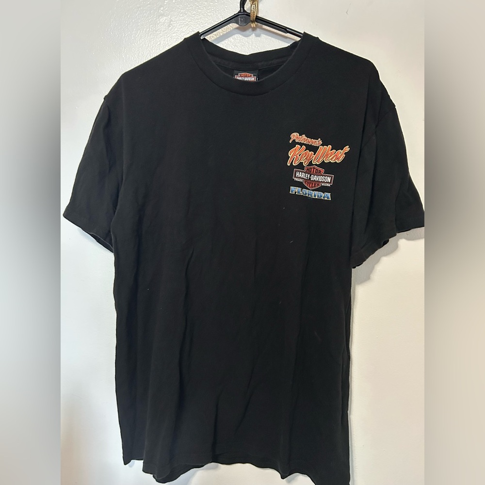 Harley-Davidson Black Key West Florida oversized t shirt